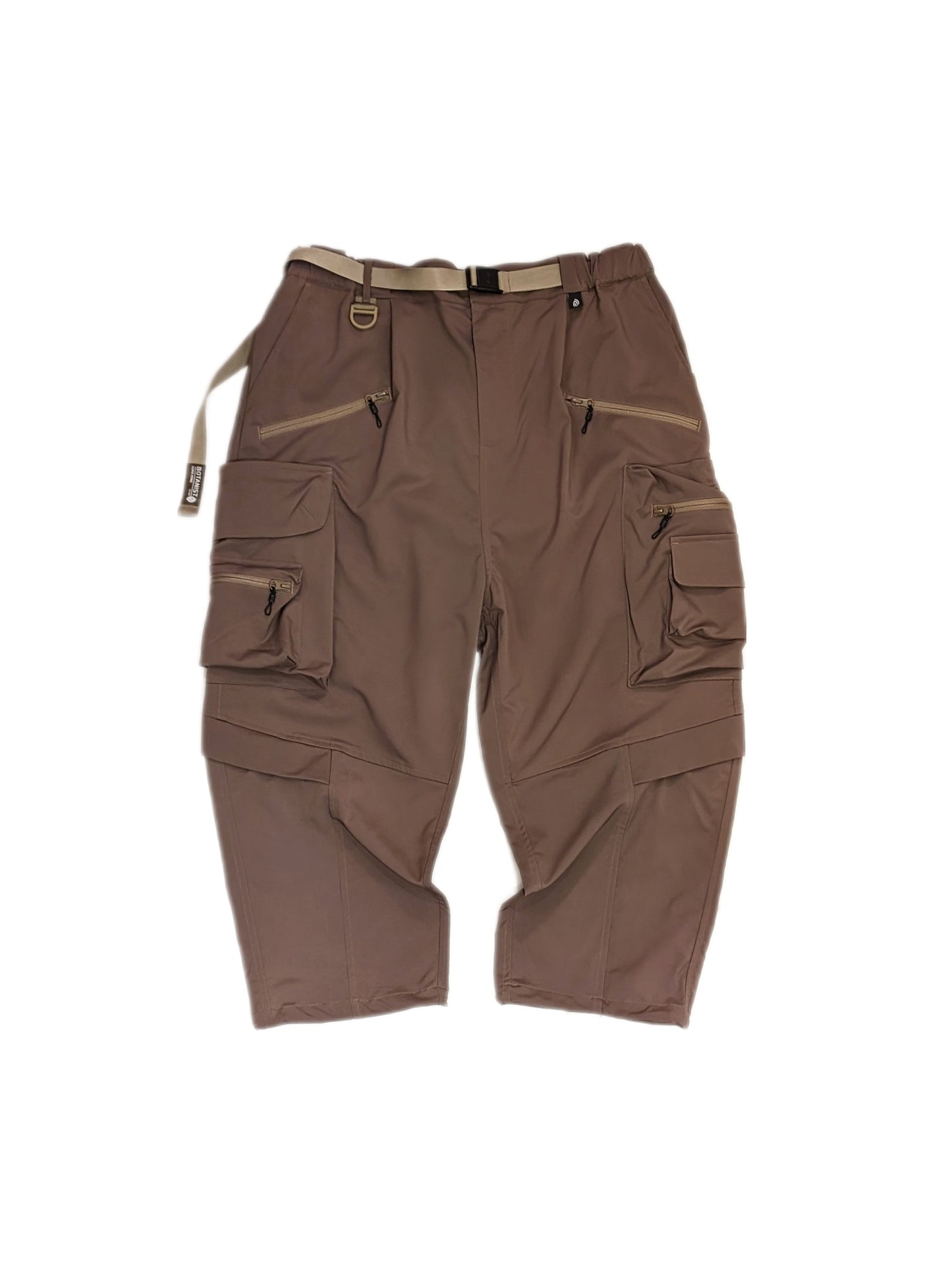 Multi-pocket water-repellent functional pants (mud color)