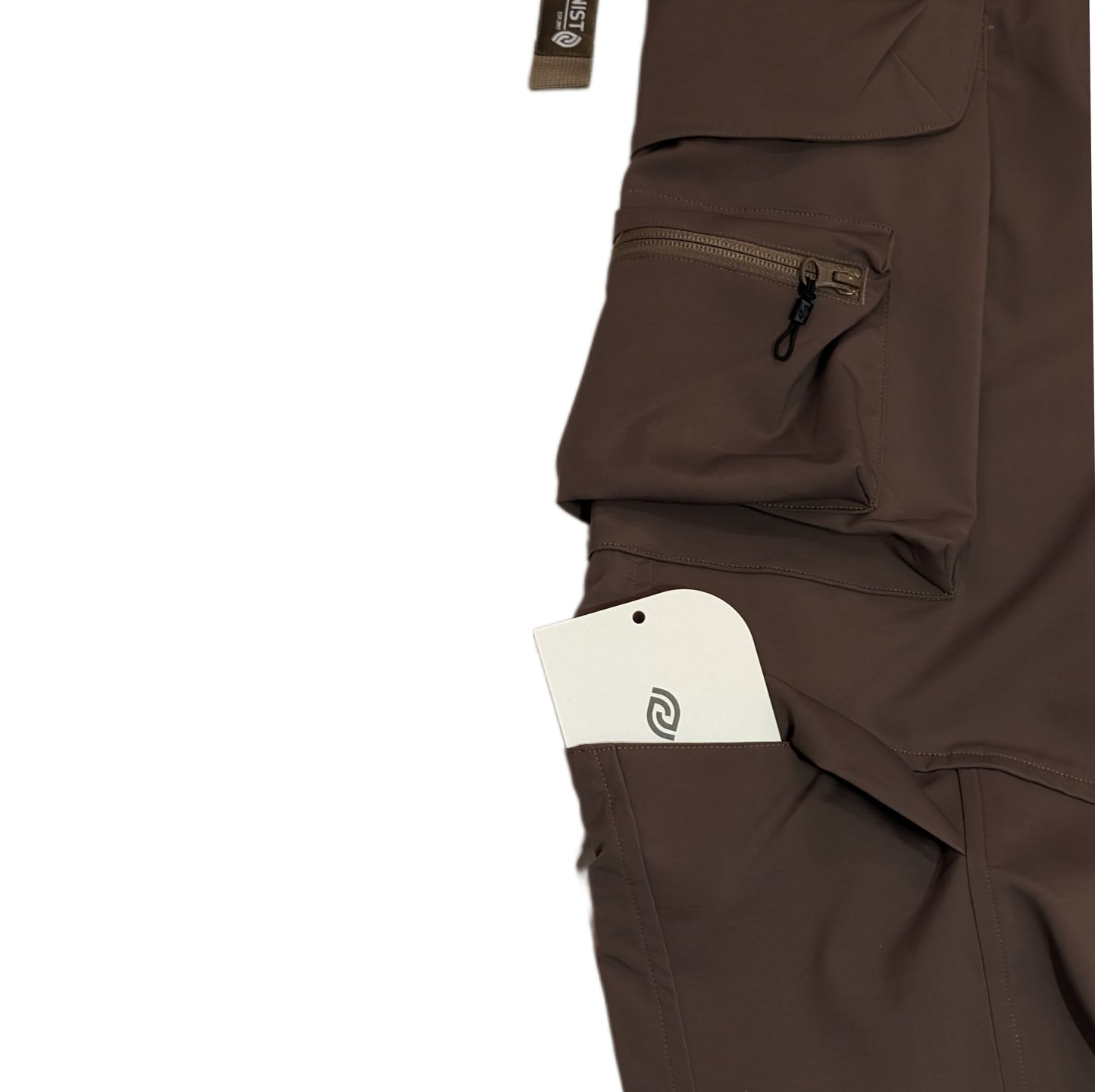 Multi-pocket water-repellent functional pants (mud color)