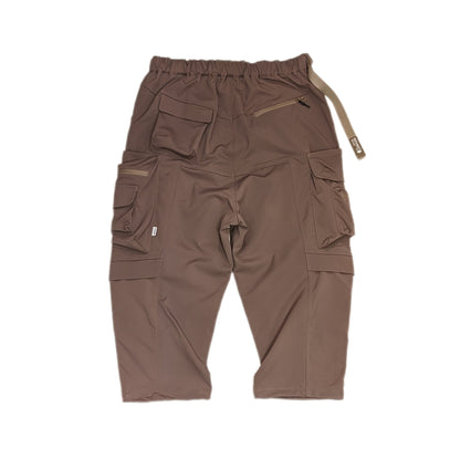 Multi-pocket water-repellent functional pants (mud color)