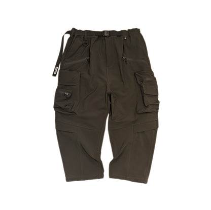 Multi-pocket water-repellent functional pants (dark dark green)