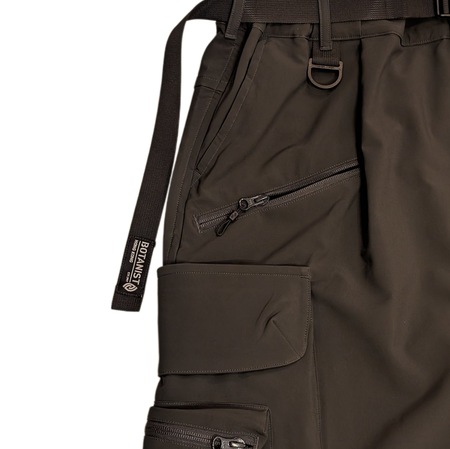 Multi-pocket water-repellent functional pants (dark dark green)