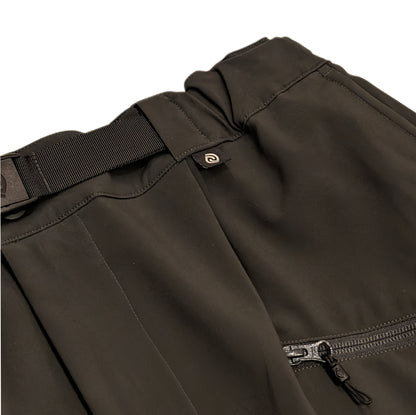 Multi-pocket water-repellent functional pants (dark dark green)