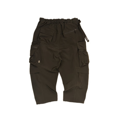 Multi-pocket water-repellent functional pants (dark dark green)