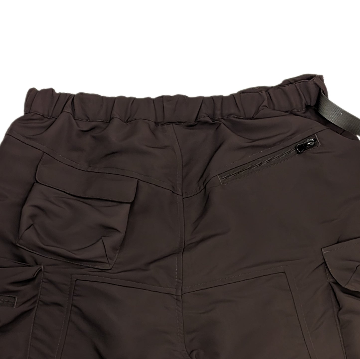 Multi-pocket water-repellent functional pants (brown)