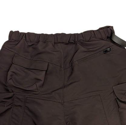 Multi-pocket water-repellent functional pants (brown)