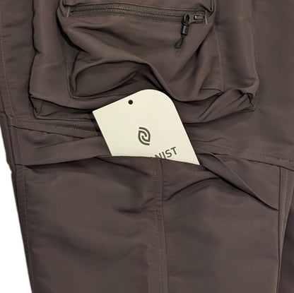 Multi-pocket water-repellent functional pants (brown)