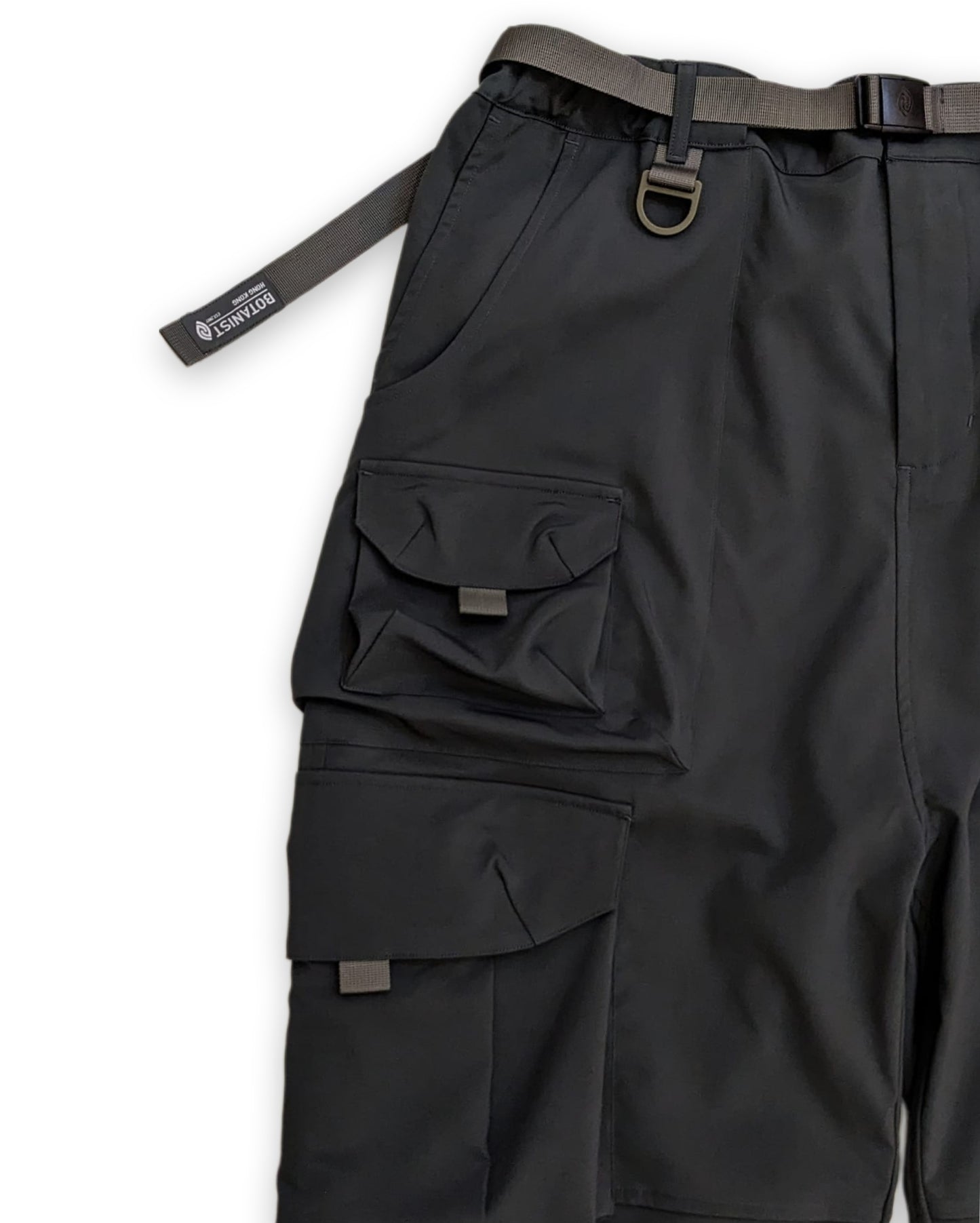 Multi-pocket water-repellent functional pants (charcoal gray)