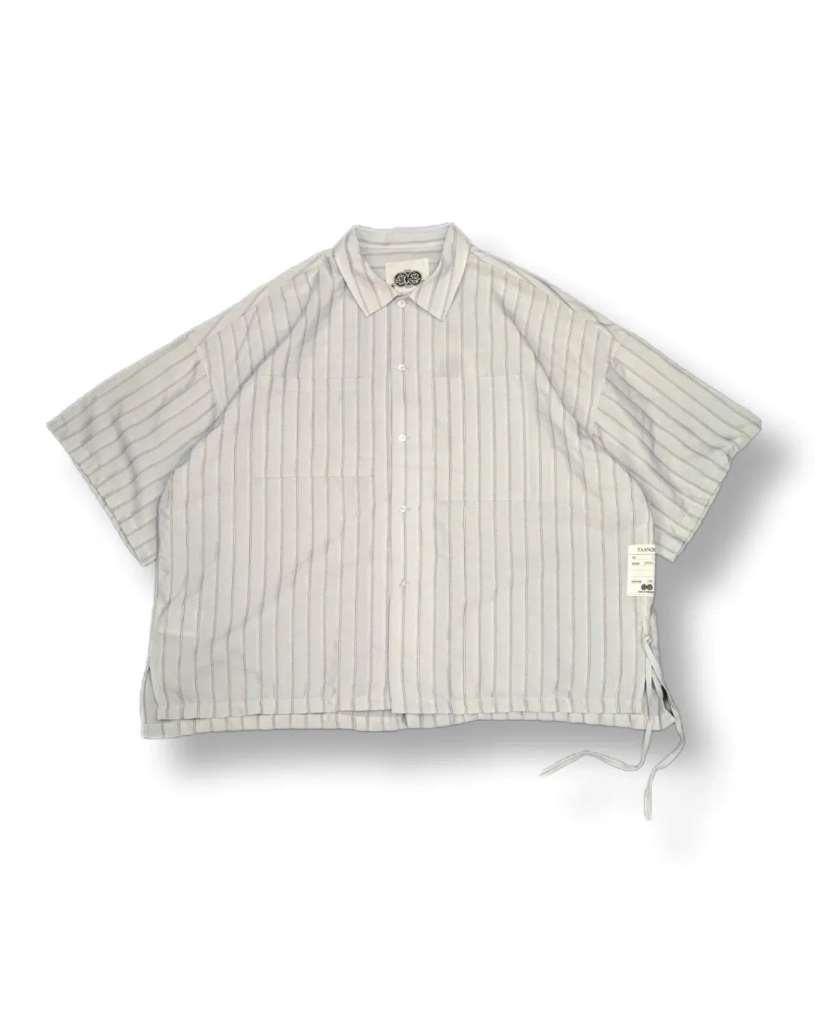 Tancha series Japanese jacquard striped shirt (light blue)