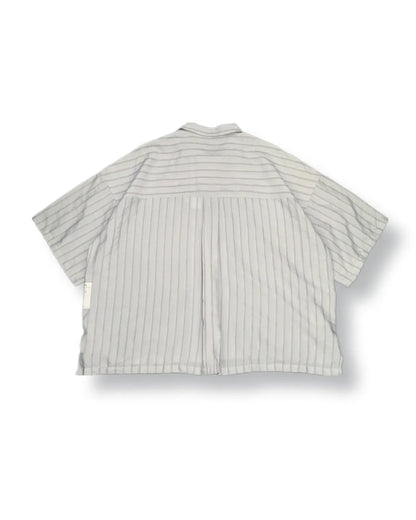 Tancha series Japanese jacquard striped shirt (light blue)