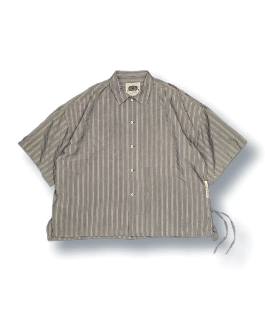 Tancha Japanese jacquard striped shirt (grey)