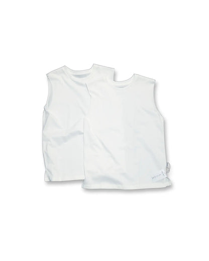 Ice breathable base layer vest (white) two-piece